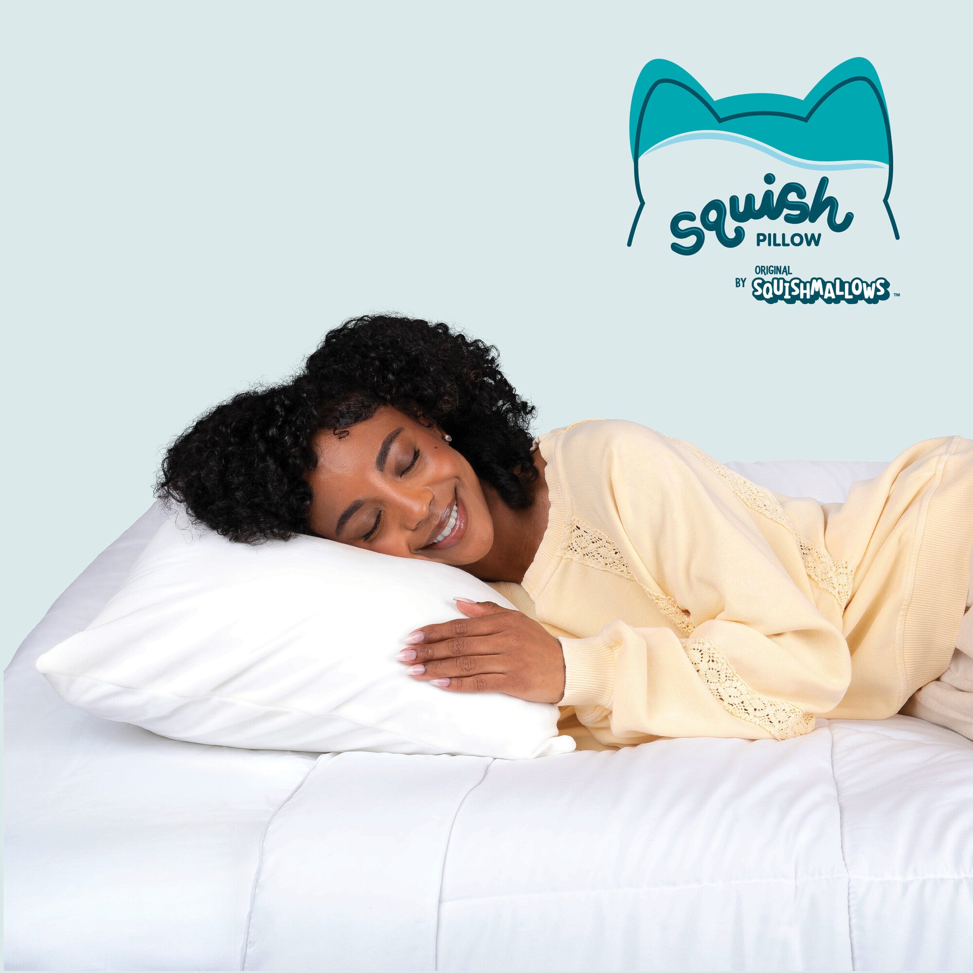 SquishPillow Bed Pillow and Pillowcase 2-Pack - Image 5