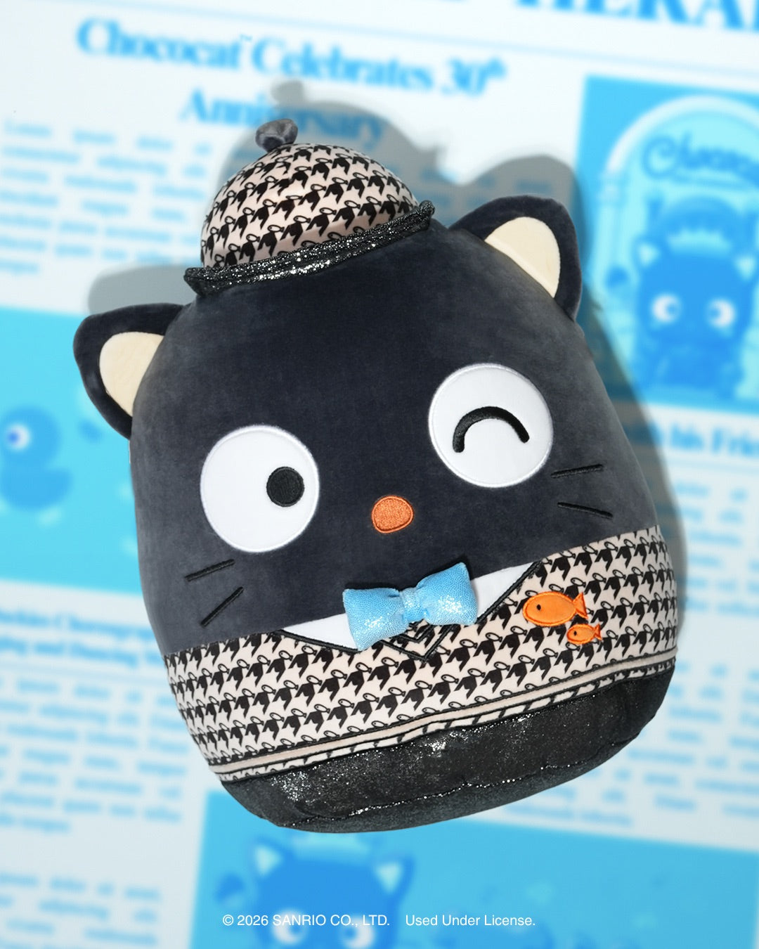 Hello Kitty and Friends 12-Inch Chococat Anniversary Squishmallows - Image 2