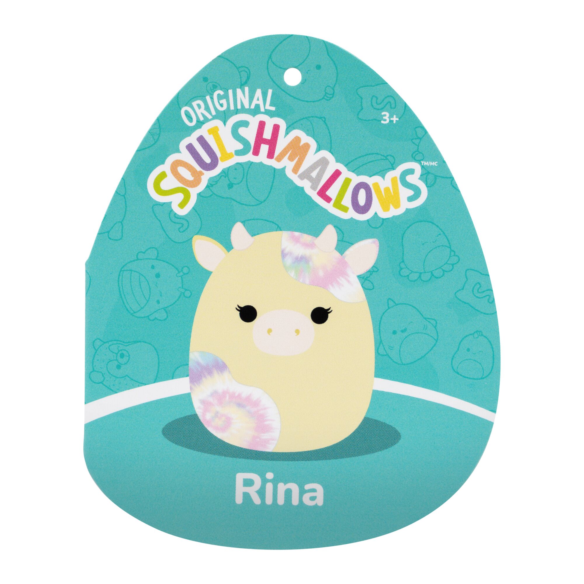 12-Inch Rina the Yellow Cow with Tie Dye Spots - Image 5