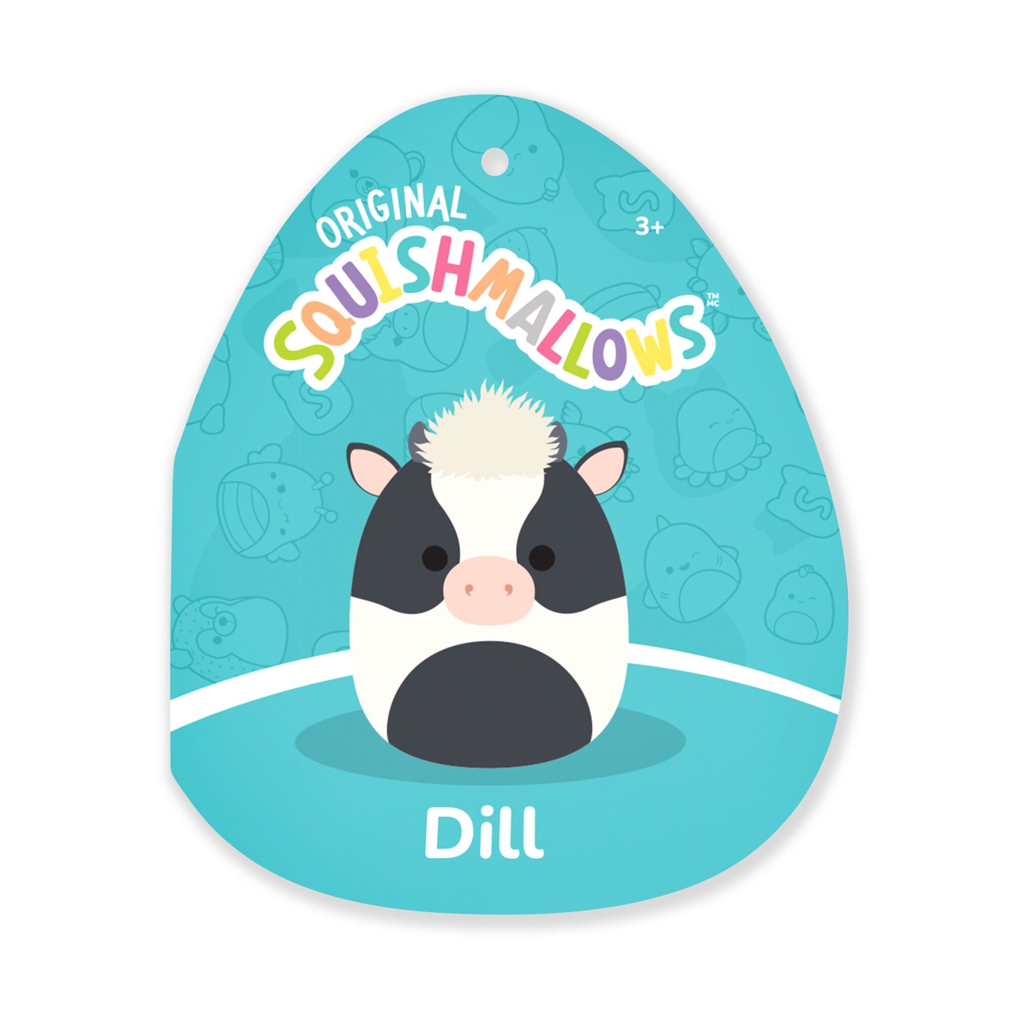 8-Inch Dill the Black and White Cow with Shaggy Hair - Image 5