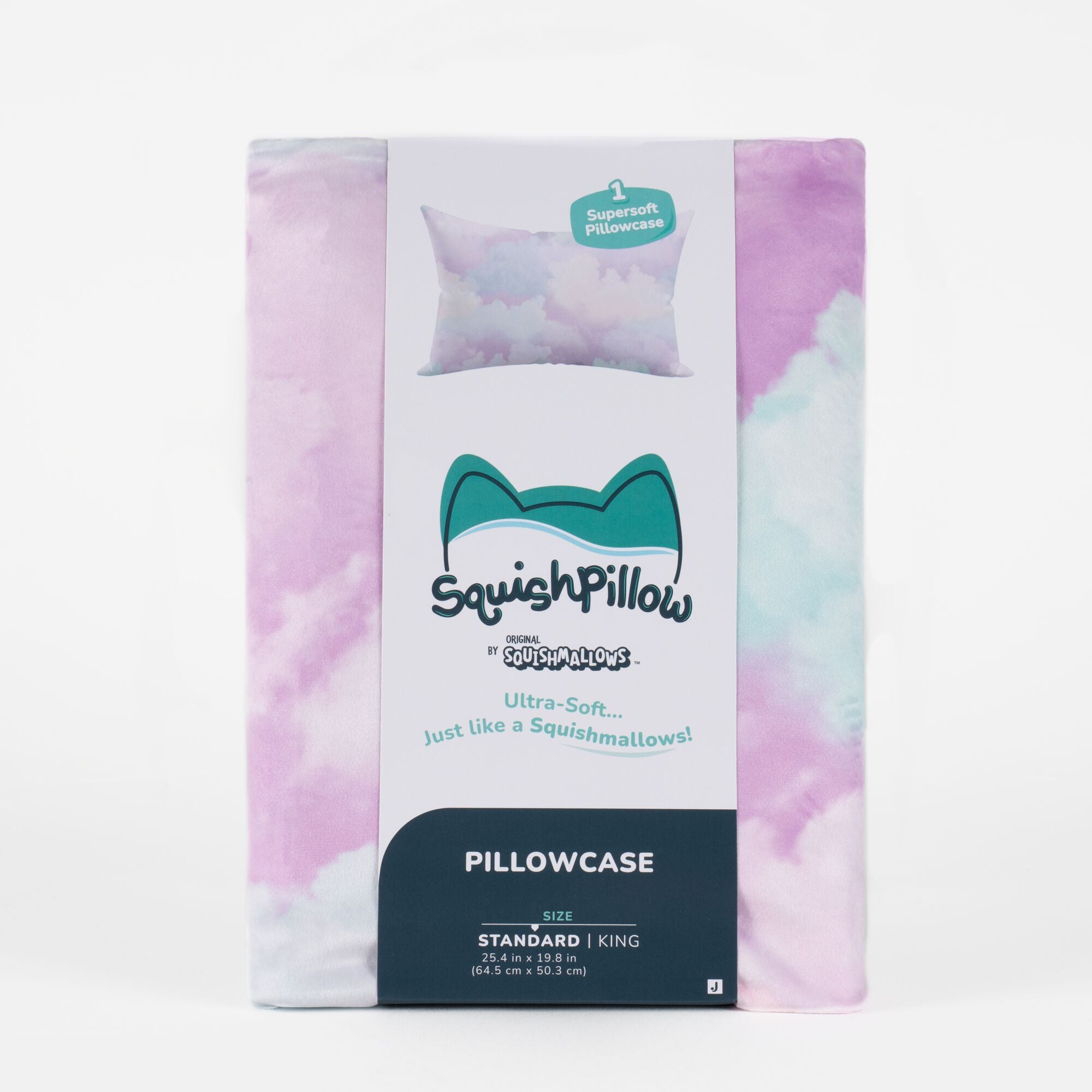 Pastel Clouds Purple SquishPillow Pillowcase (Standard) - Image 2