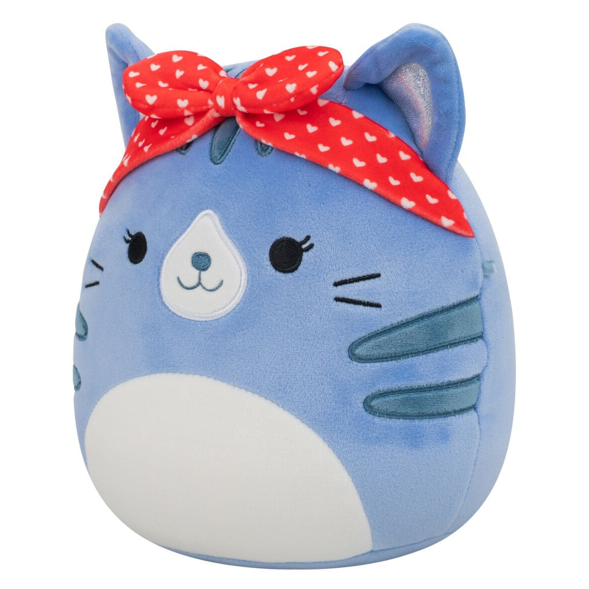 5-Inch Carizma the Blue Tabby Cat with Headband - Image 2