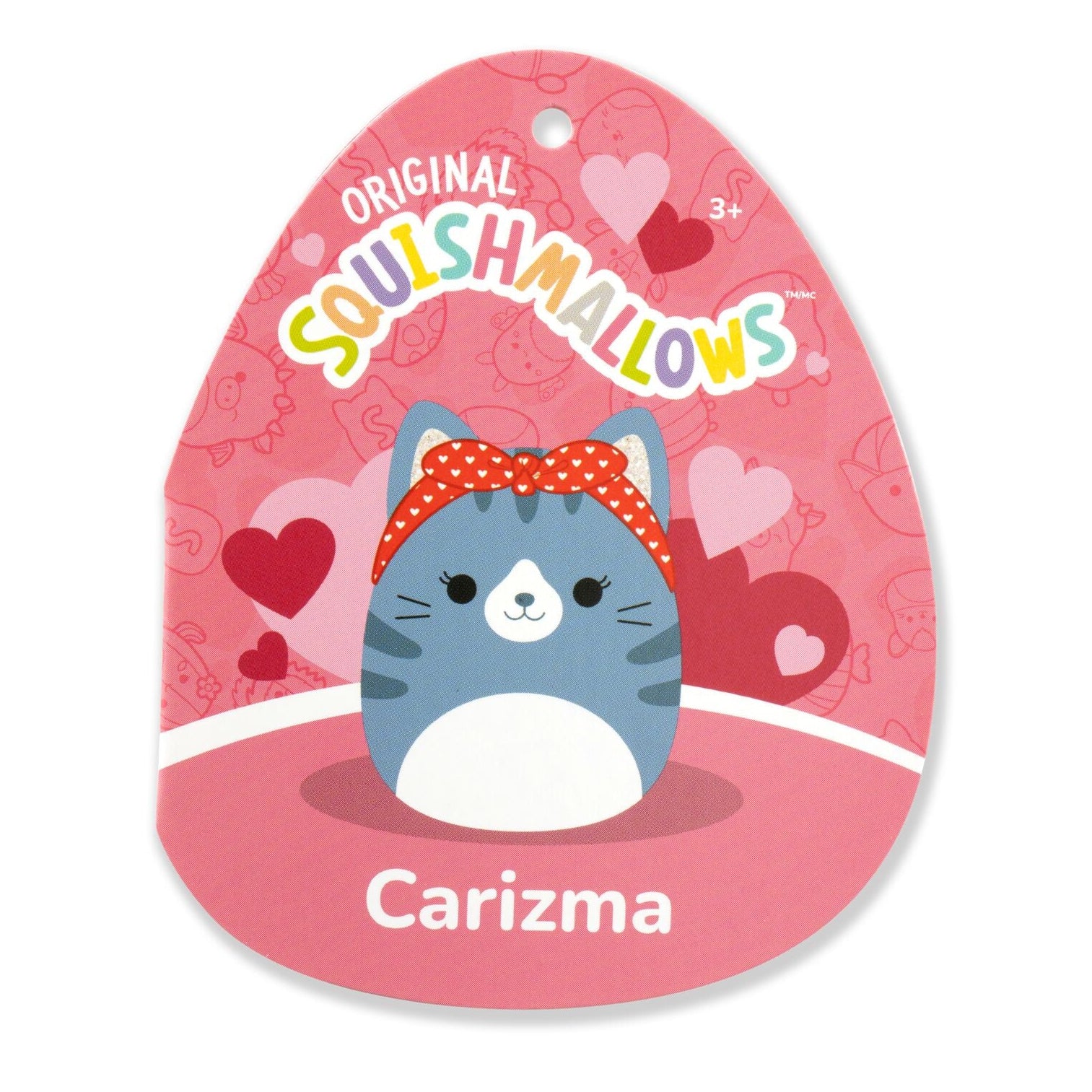 5-Inch Carizma the Blue Tabby Cat with Headband - Image 5