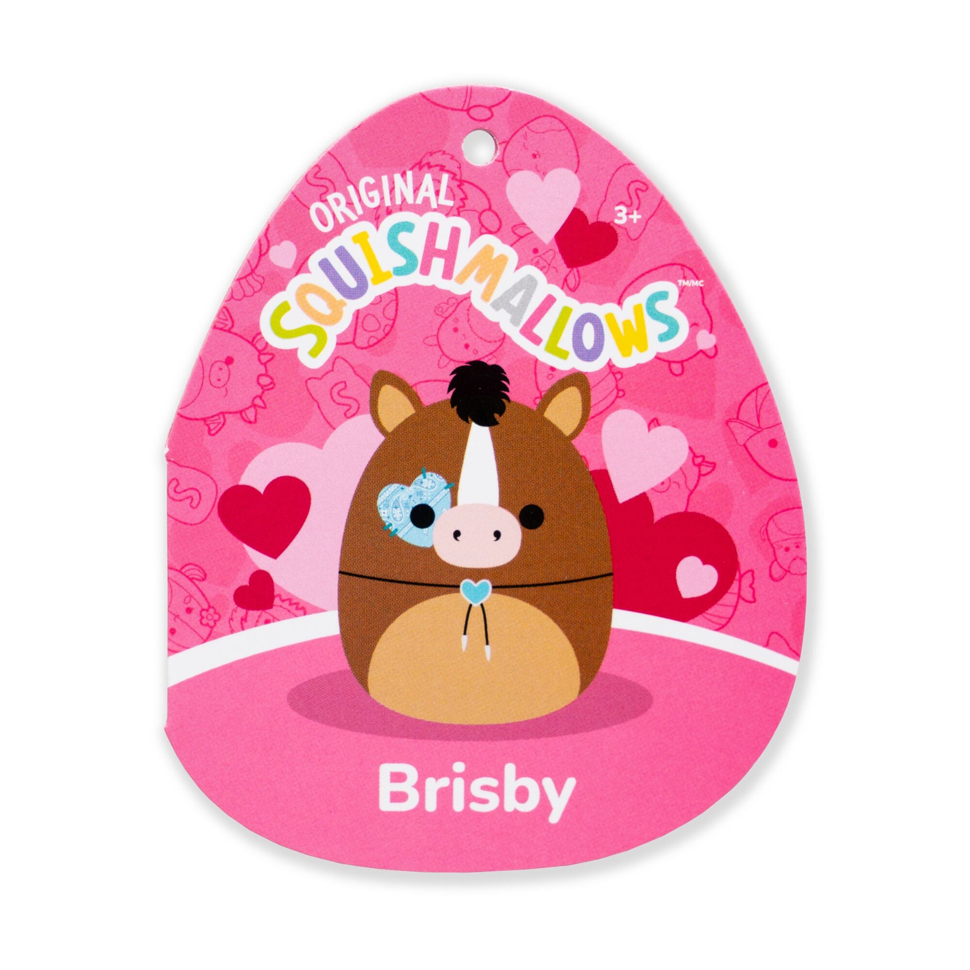 12-Inch Brisby the Brown Horse with Bolo Tie and Heart Eyepatch - Image 5