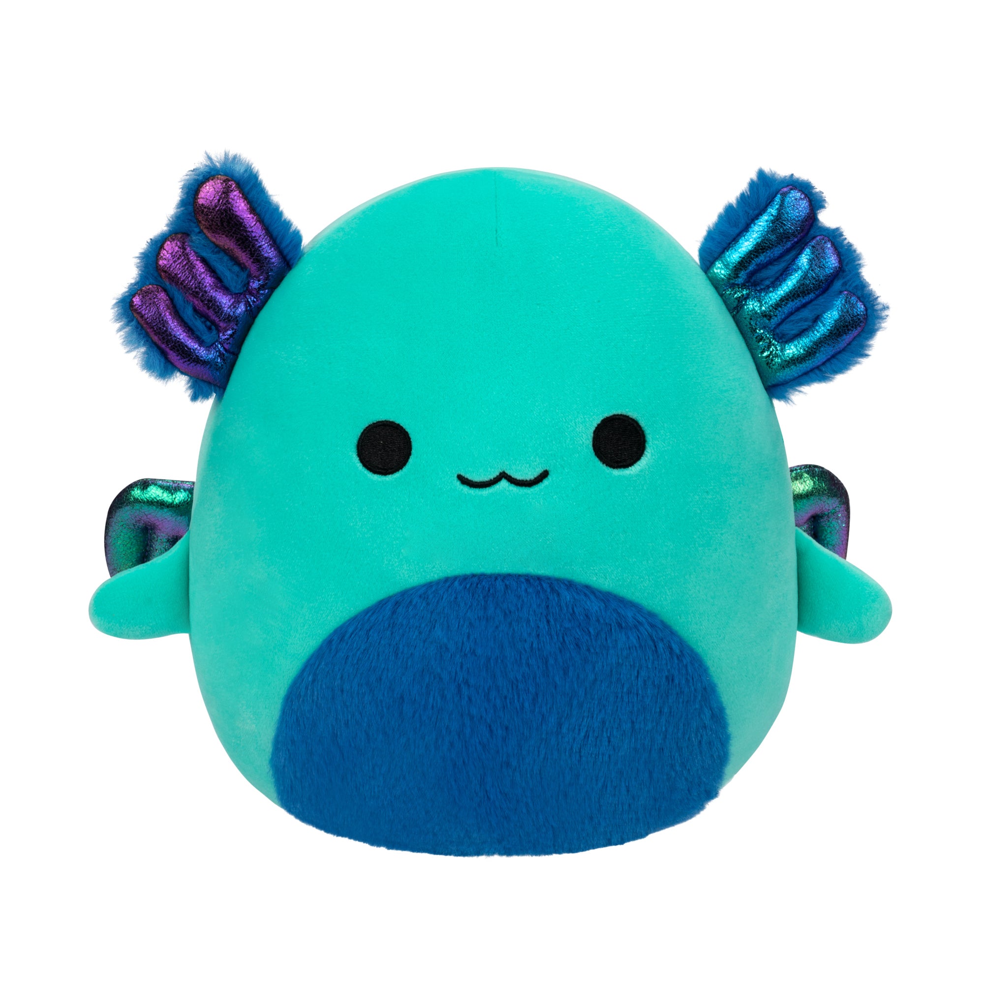 8-Inch Noelani the Teal Axolotl with Wings and Fuzzy Belly