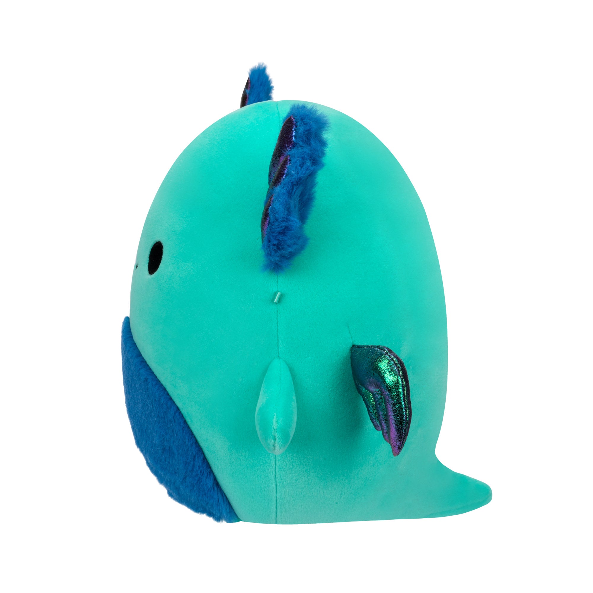 8-Inch Noelani the Teal Axolotl with Wings and Fuzzy Belly - Image 3