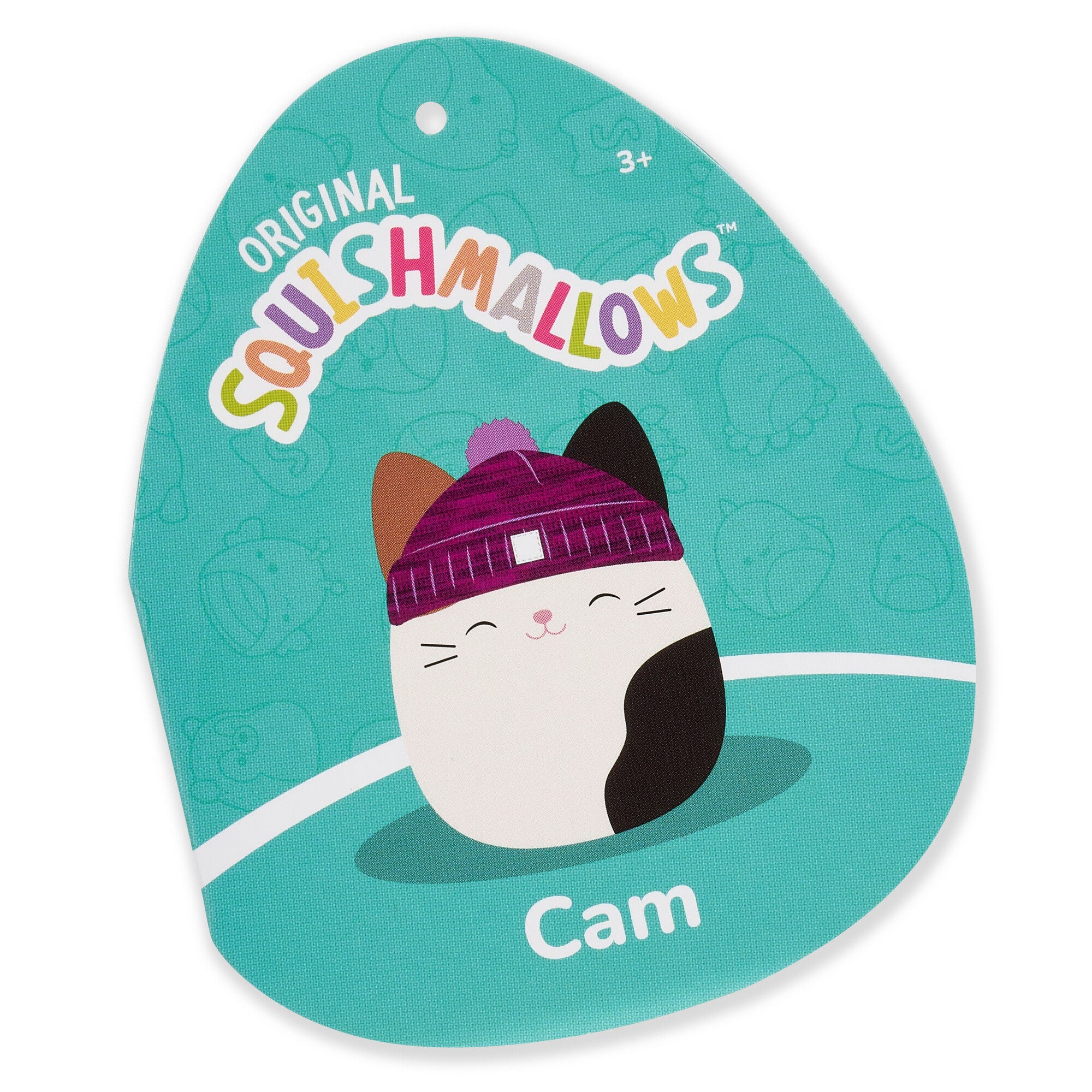 14-Inch Cam Calico Cat with Purple Hat - Image 6