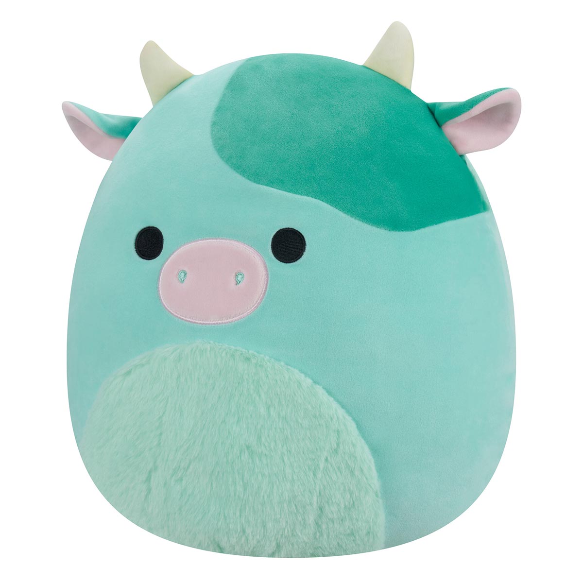 14-Inch Seamus the Green Cow with Fuzzy Belly - Image 2