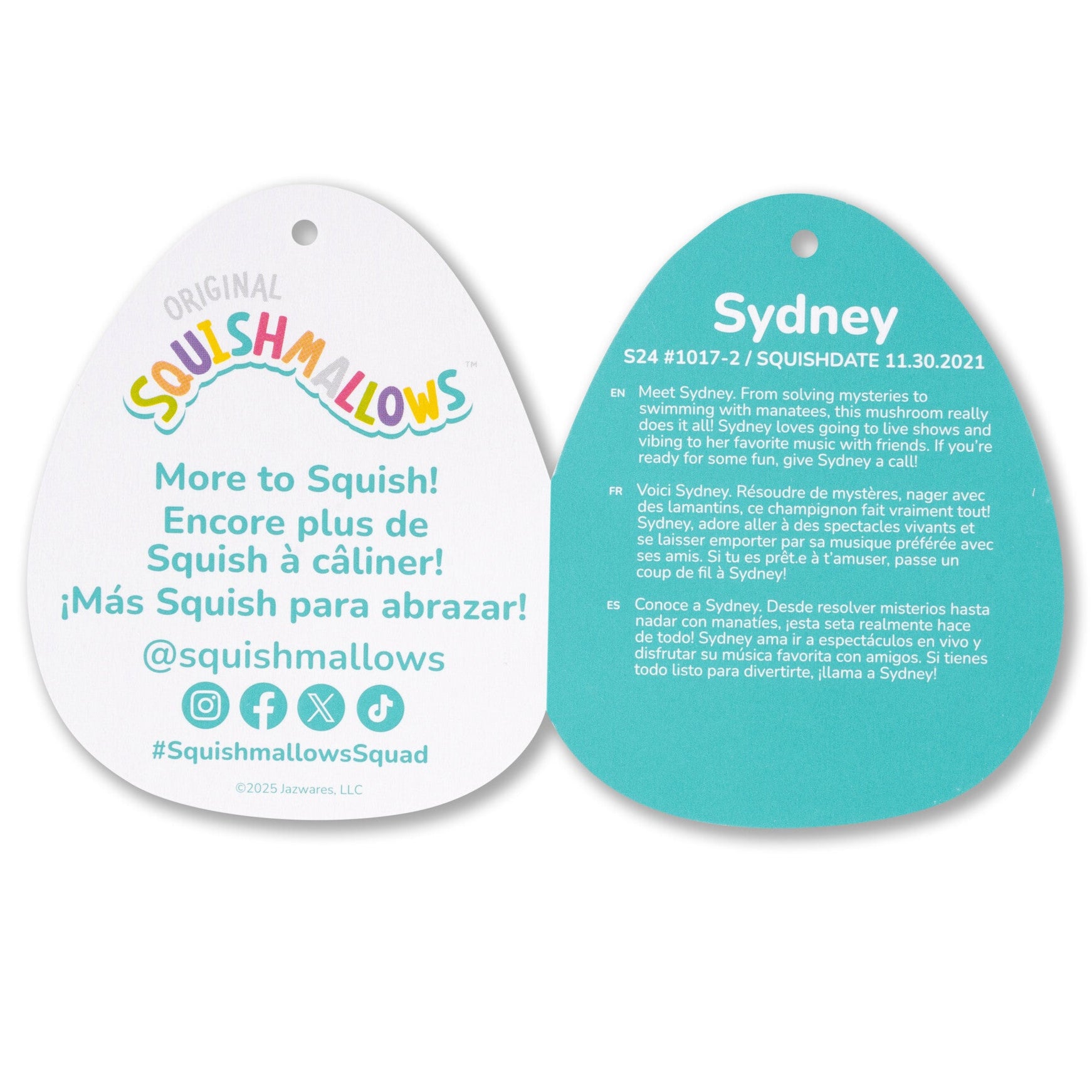 24-Inch Sydney the Teal Spotted Mushroom - Image 6