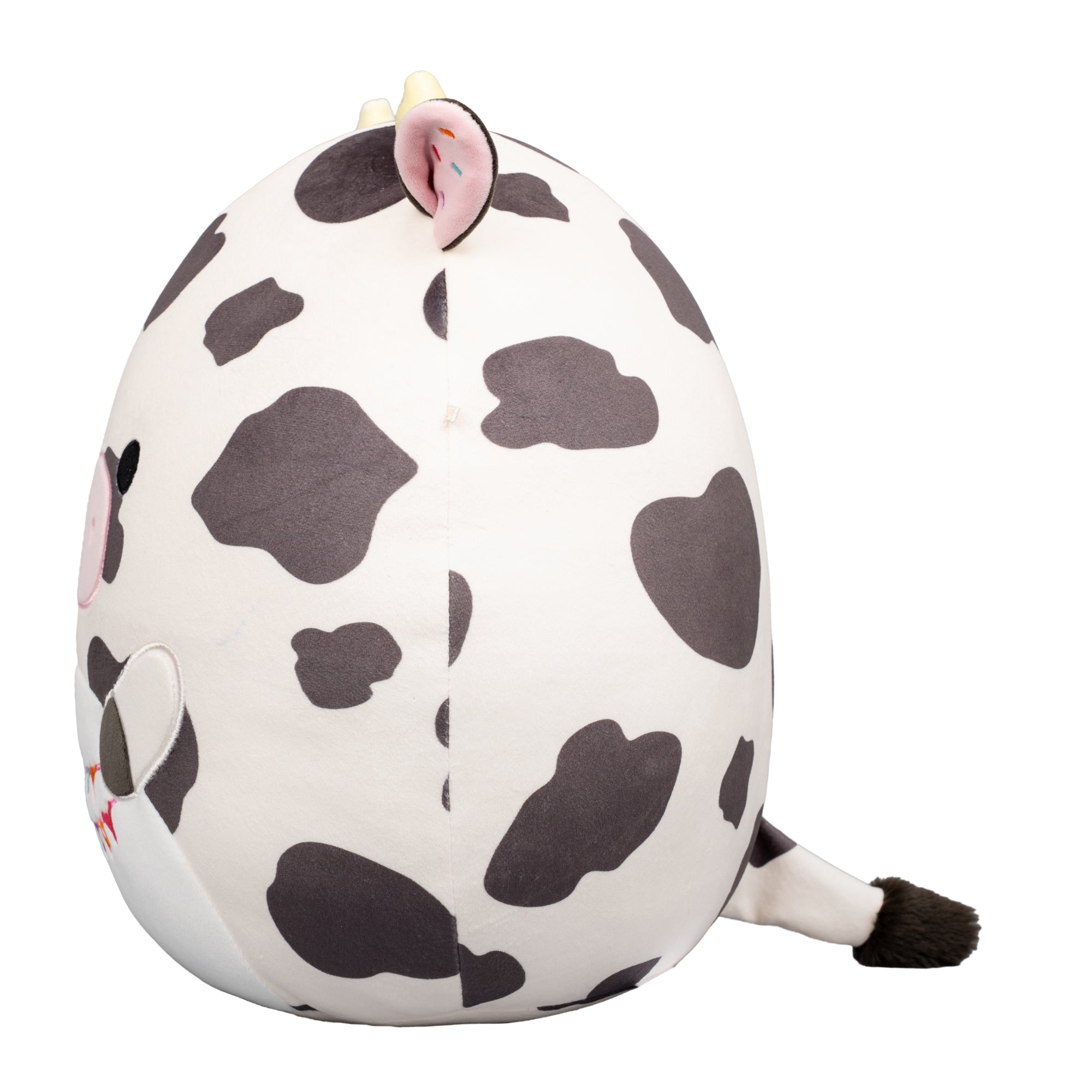 12-Inch Colin the Black and White Cow Holding Birthday Sign - Image 3