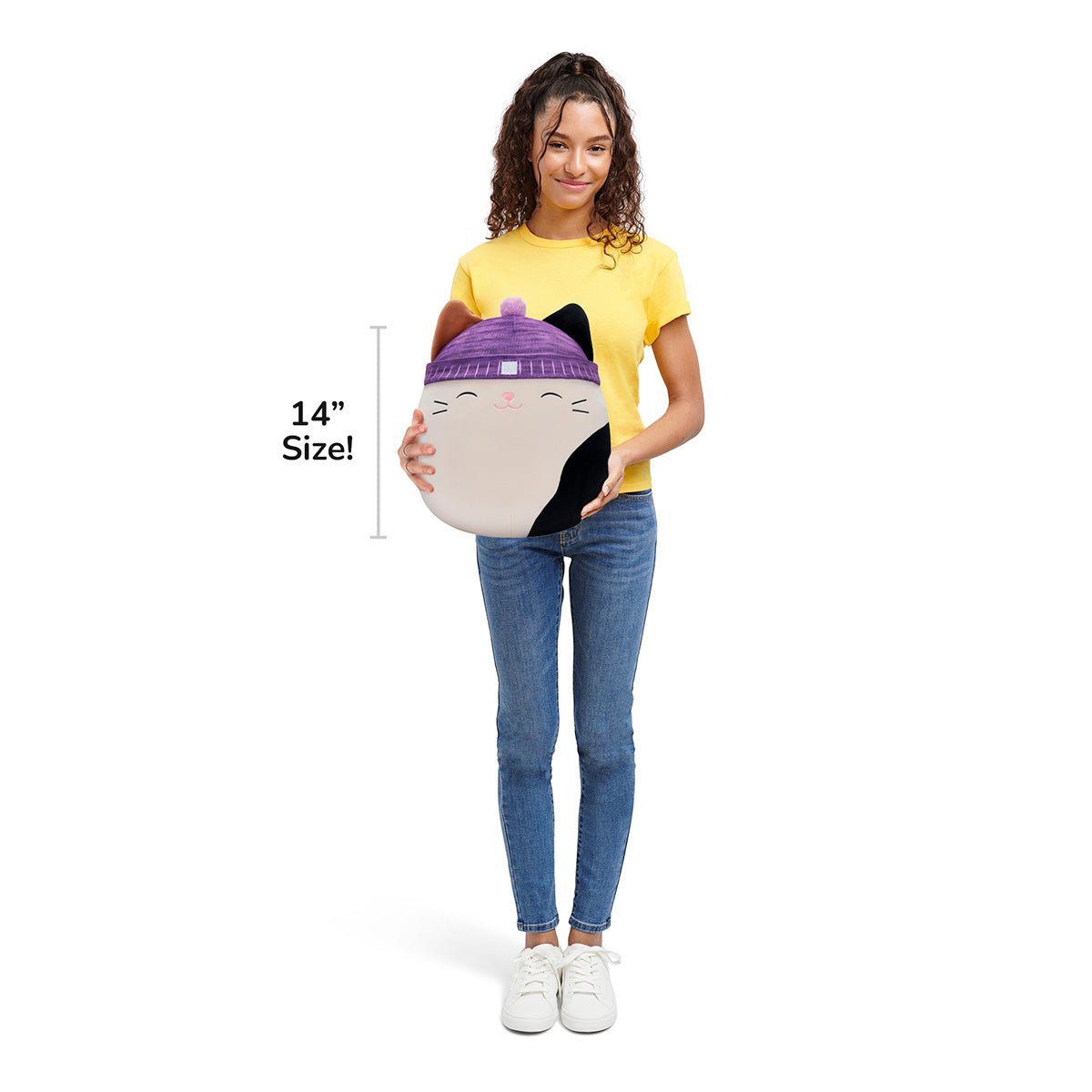 14-Inch Cam Calico Cat with Purple Hat - Image 7