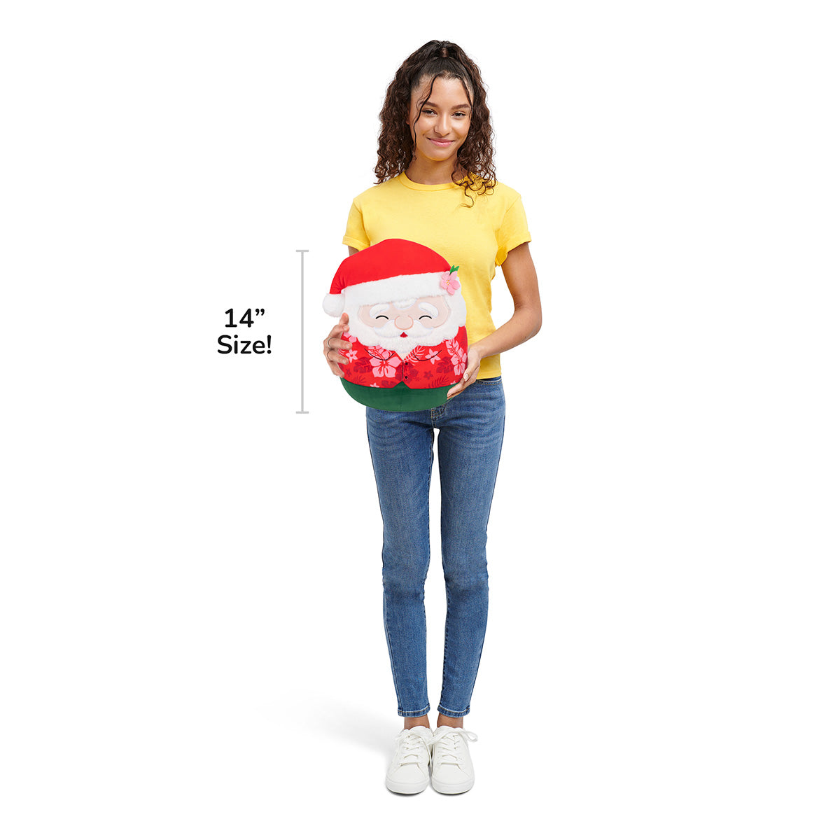 14-Inch Nick the Santa Claus in Red Hawaiian Shirt - Image 7