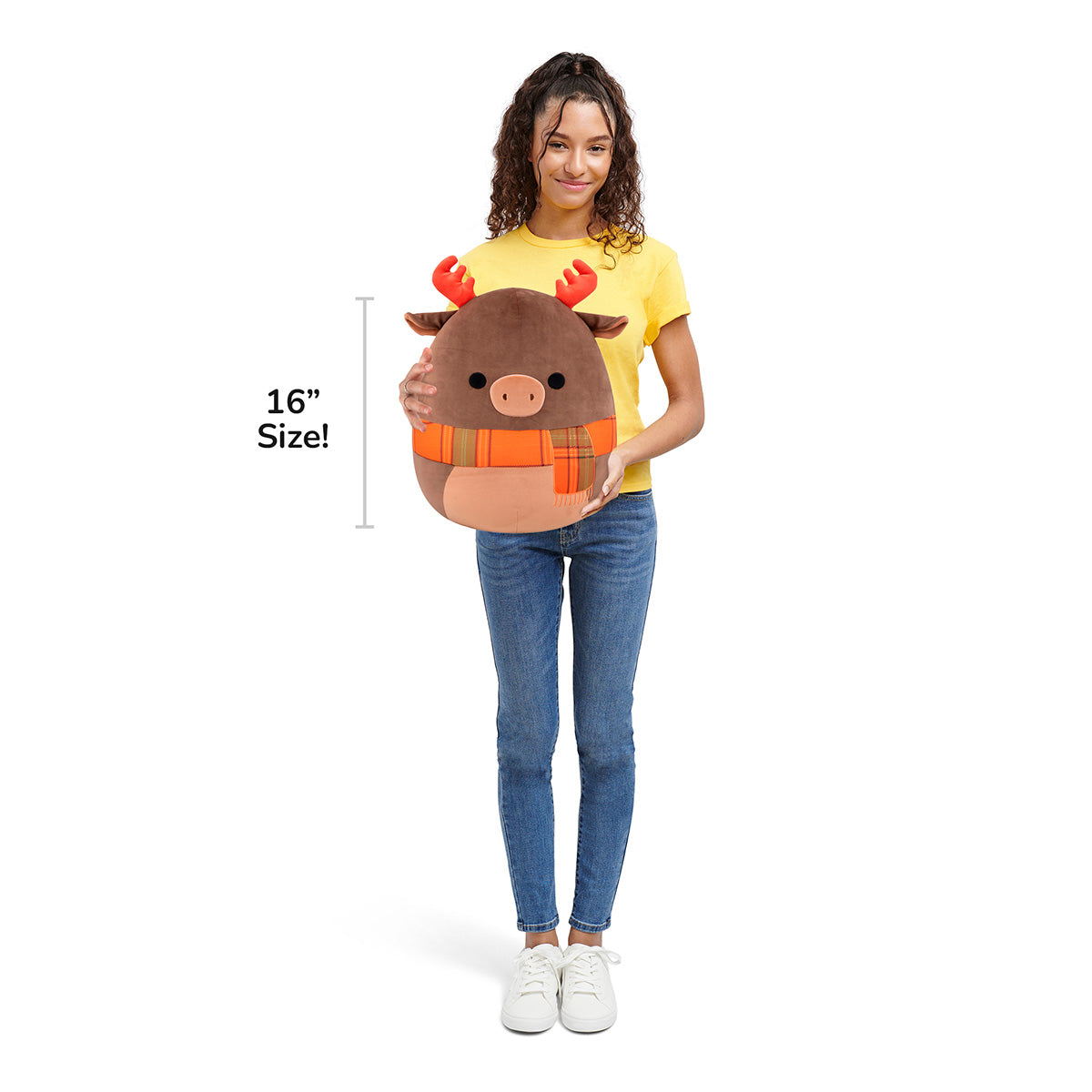 16-Inch Patterson the Moose with Orange Scarf - Image 7