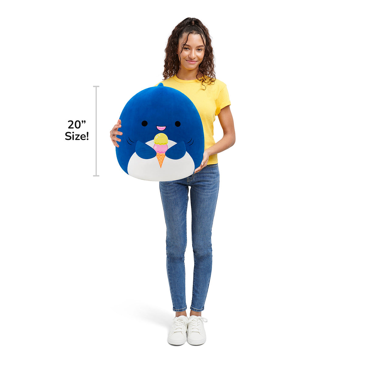 20-Inch Mav the Blue Shark Holding Ice Cream - Image 7