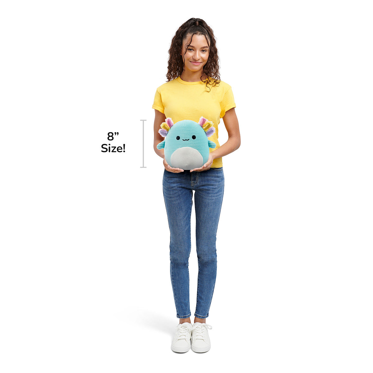 8-Inch Irina the Teal Corduroy Axolotl - Image 7